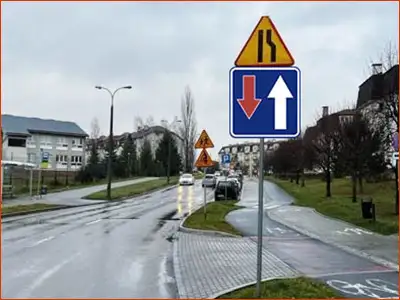 pierwszeństwo na zwężeniu